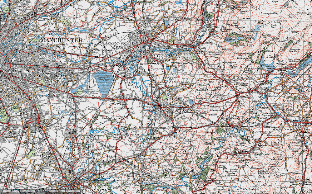 Historic Ordnance Survey Map Of Kingston 1924   Kingston 1924 Pop748182 Large 