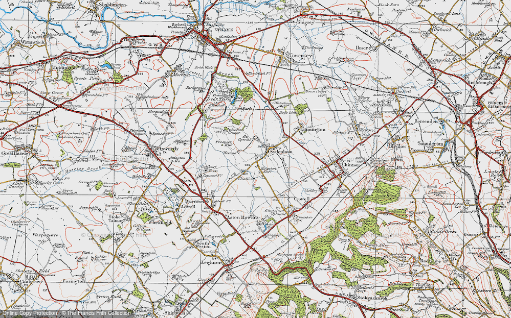 Old Map of Kingston Stert, 1919 in 1919