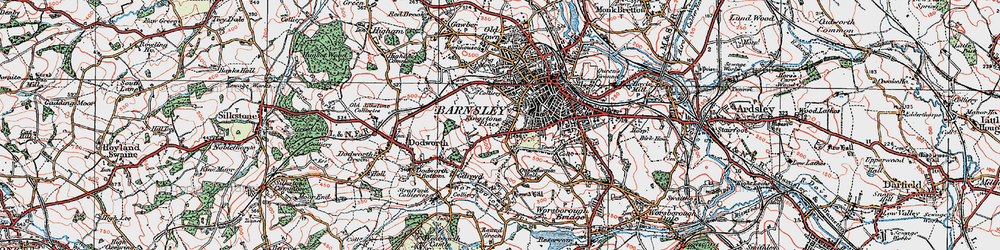 Old map of Kingstone in 1924