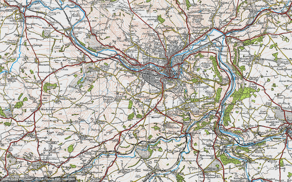Old Map of Kingsway, 1919 in 1919