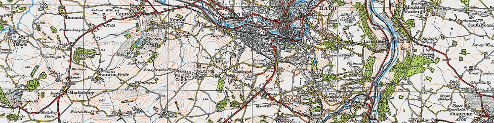 Old map of Kingsway in 1919