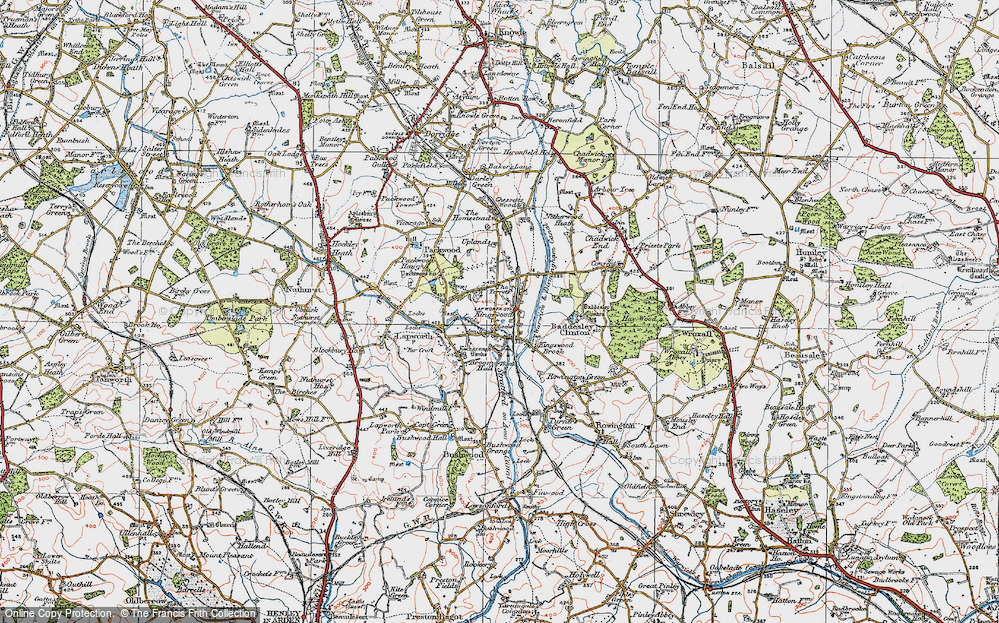 Old Map of Kingswood, 1919 in 1919