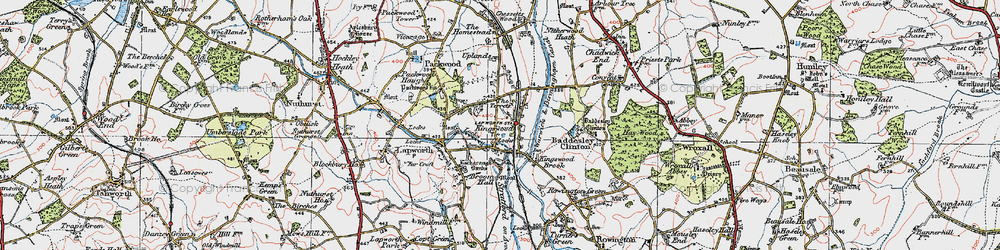 Old map of Lapworth Sta in 1919