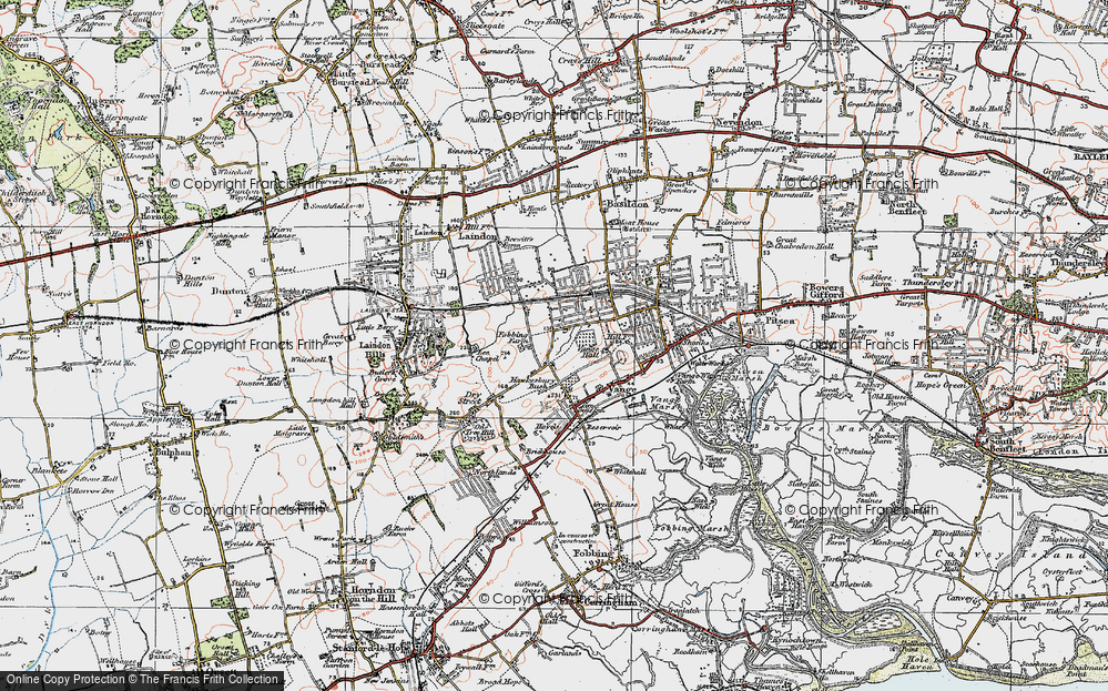 Old Map of Kingswood, 1920 in 1920