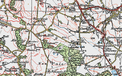 Old map of Kingswood in 1923