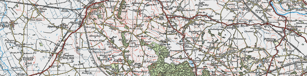 Old map of Kingswood in 1923