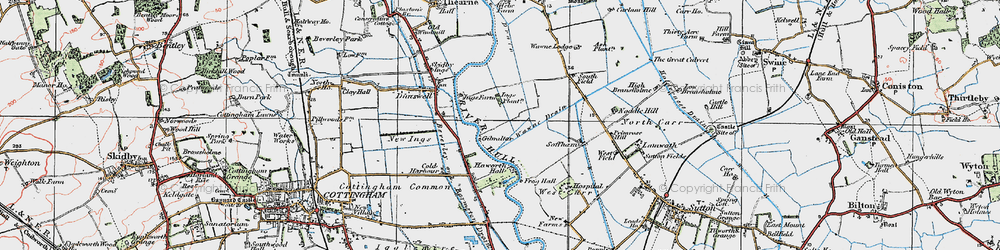 Old map of Kingswood in 1924