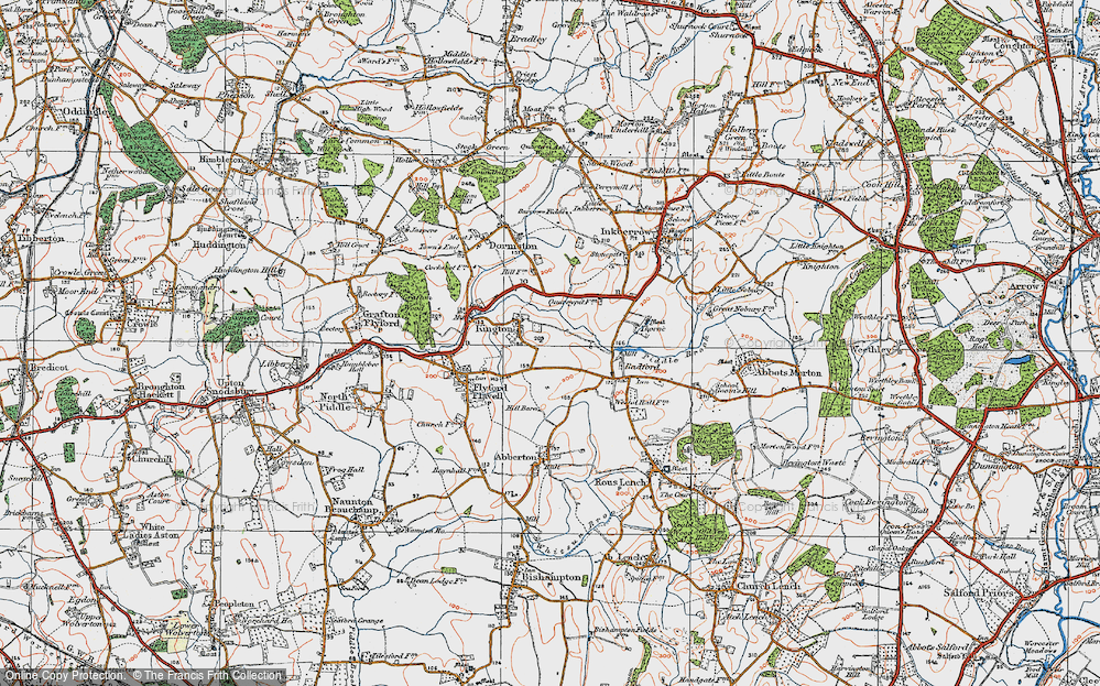 Old Map of Kington, 1919 in 1919