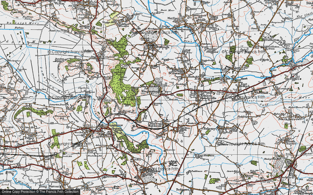Old Map of Kingweston, 1919 in 1919