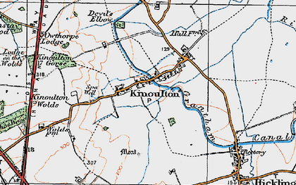 Old map of Barland Fields in 1921