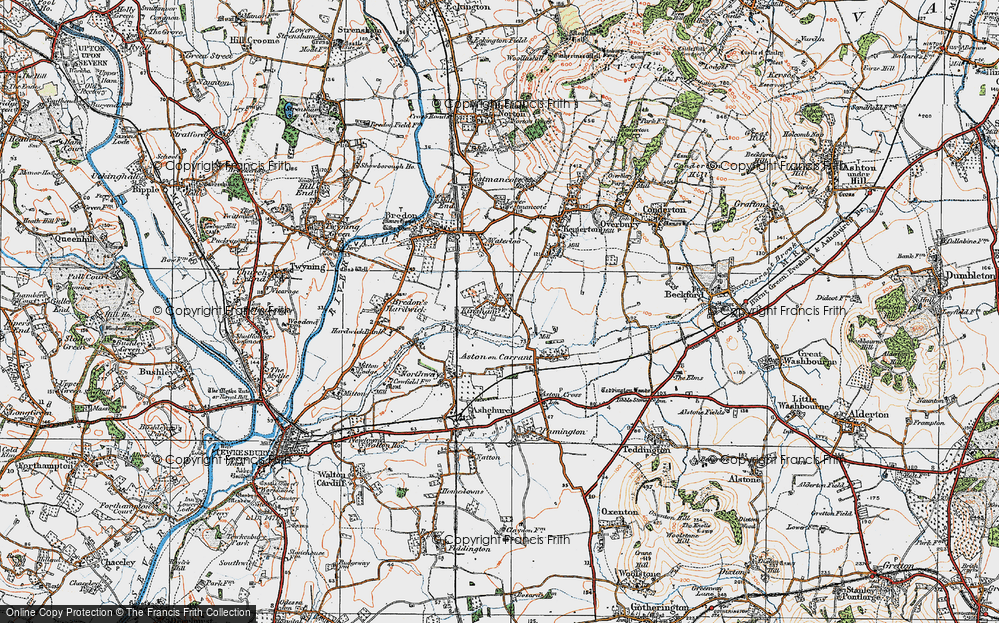 Old Map of Kinsham, 1919 in 1919