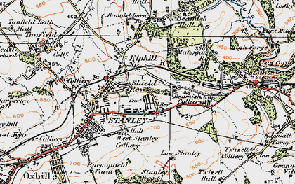 Old map of Kip Hill in 1925