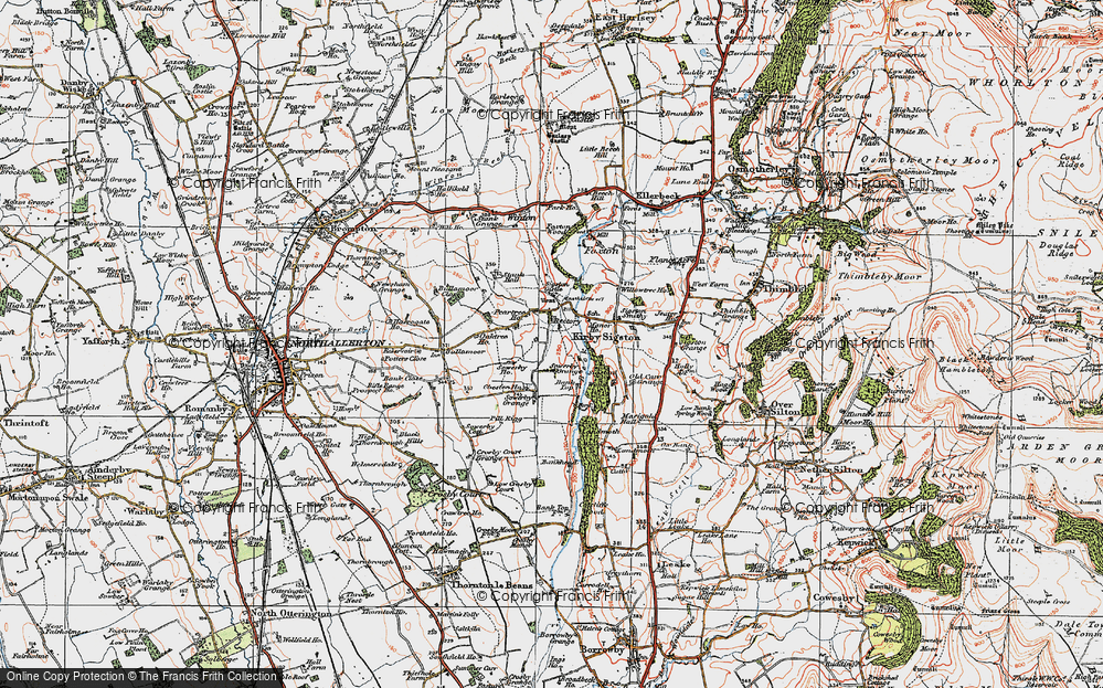 Old Map of Kirby Sigston, 1925 in 1925