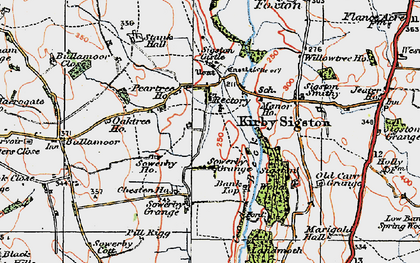 Old map of Kirby Sigston in 1925