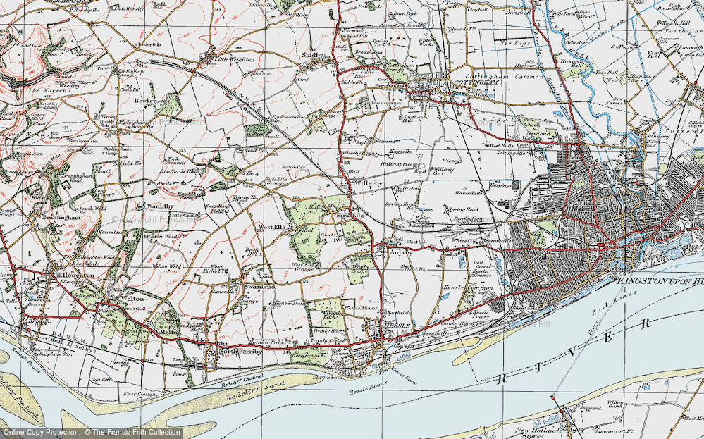 Old Map of Kirk Ella, 1924 in 1924