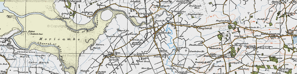 Old map of Angerton Ho in 1925