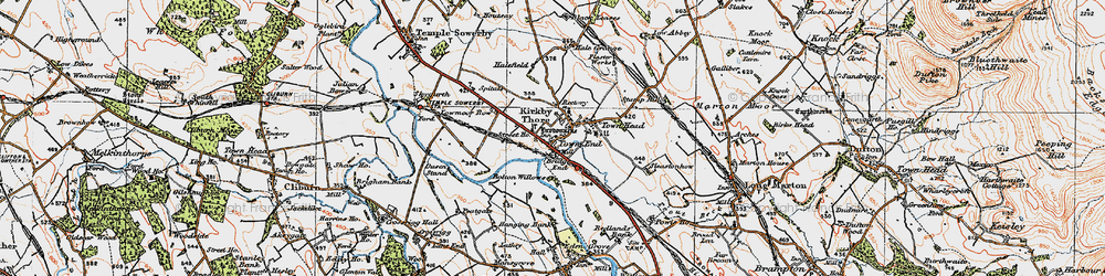 Old map of Kirkby Thore in 1925
