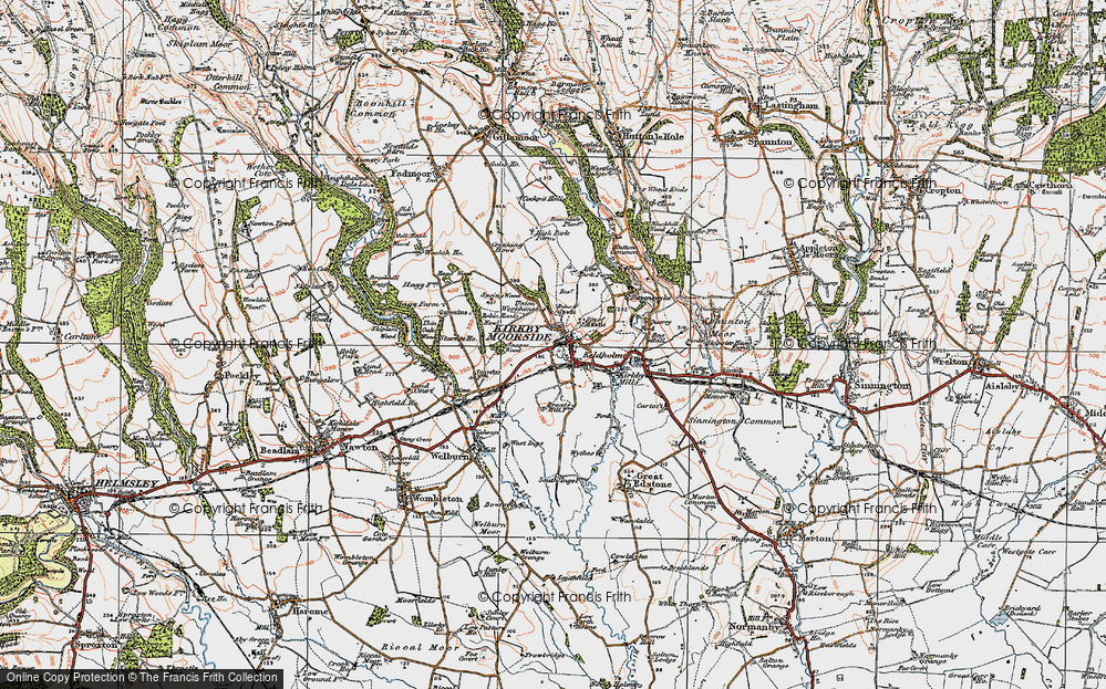 Old Map of Kirkbymoorside, 1925 in 1925