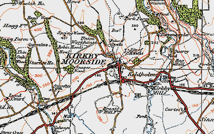 Old map of Kirkbymoorside in 1925