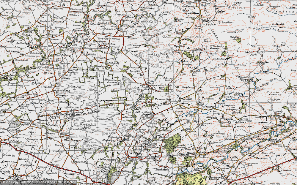Old Map of Kirkcambeck, 1925 in 1925