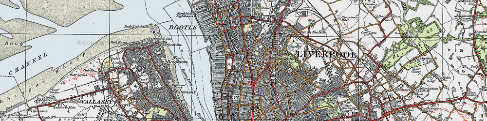Old map of Kirkdale in 1923