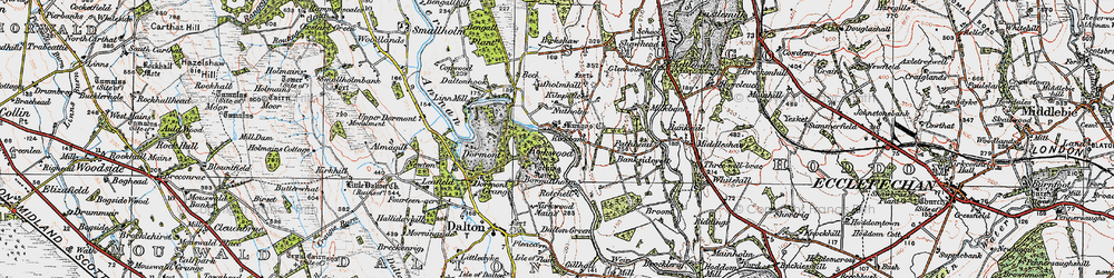 Old map of Banksideyett in 1925