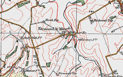 Old map of Binbrook Top in 1923