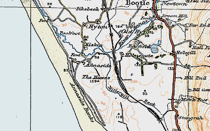 Old map of Kiskin in 1925