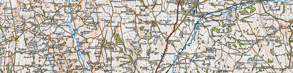 Old map of Kitbridge in 1919