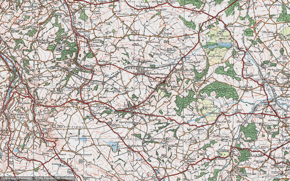 Old Map of Kitchenroyd, 1924 in 1924