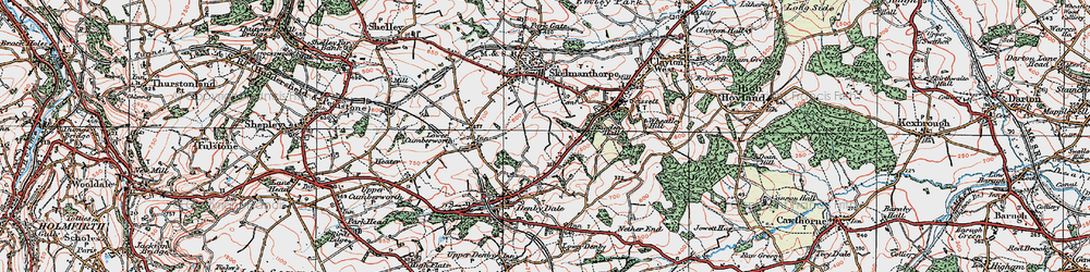 Old map of Kitchenroyd in 1924