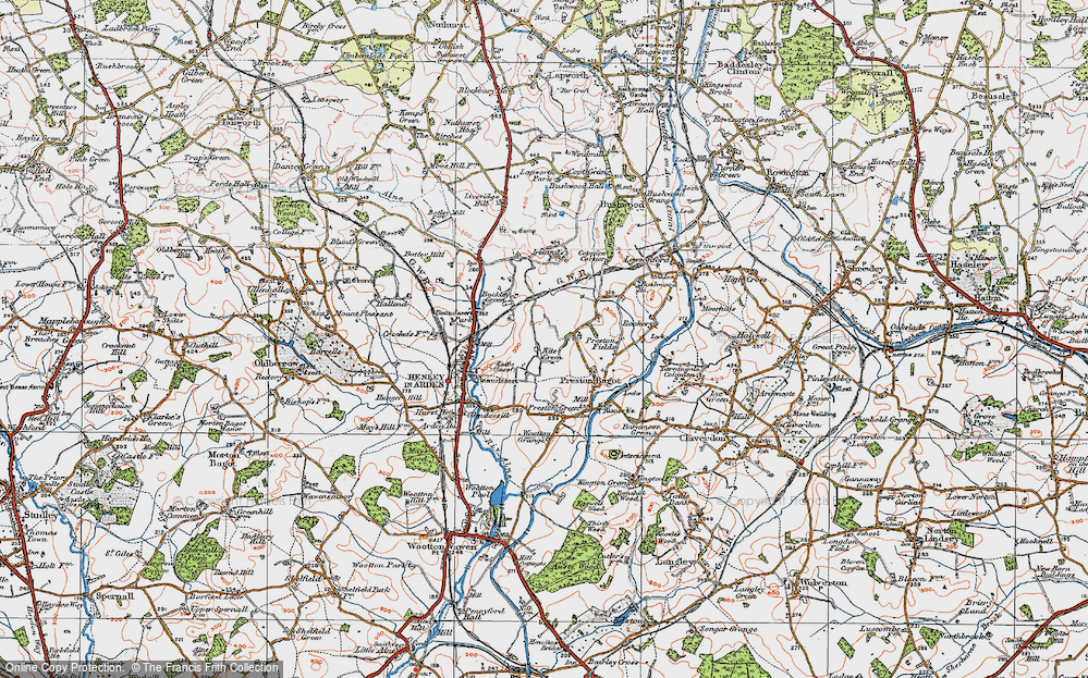 Old Map of Kite Green, 1919 in 1919