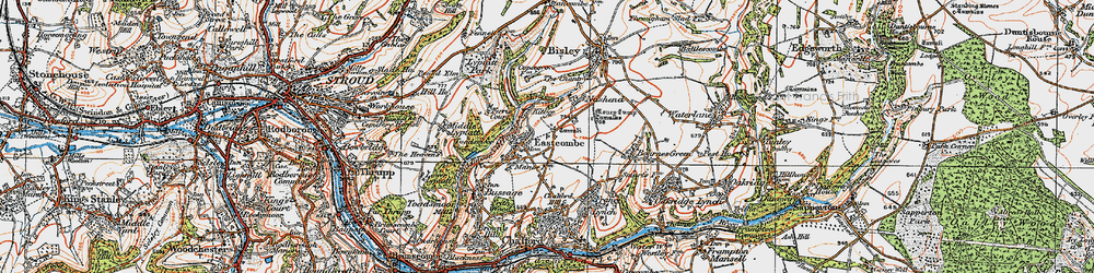 Old map of Kitlye in 1919