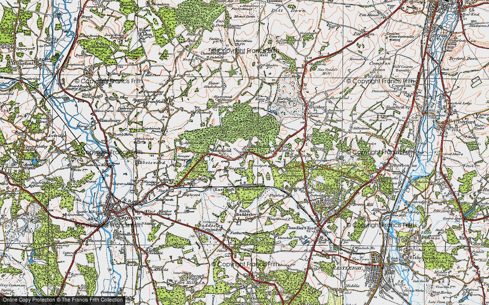 Old Map of Knapp, 1919 in 1919