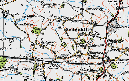 Old map of Knapp Hill in 1919