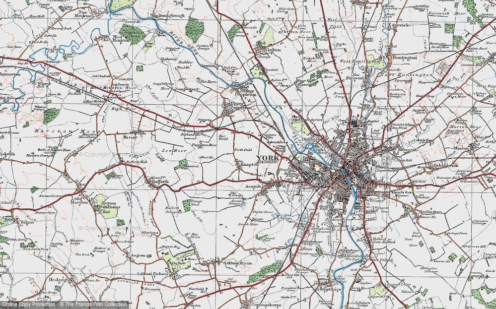 Old Map of Knapton, 1924 in 1924