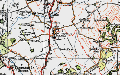 Old map of Knayton in 1925