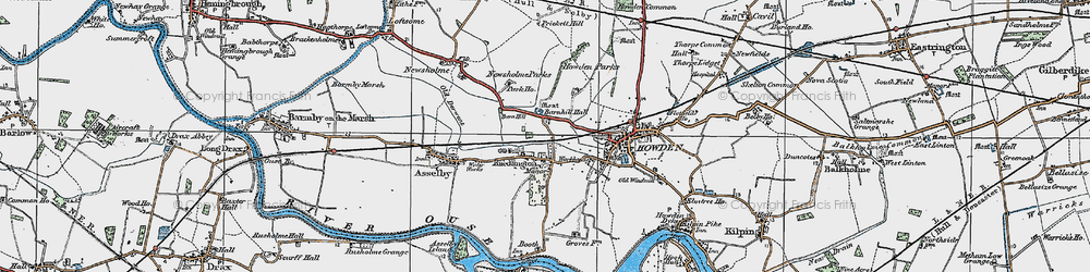 Old map of Knedlington in 1924