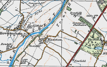Old map of Kneeton in 1921