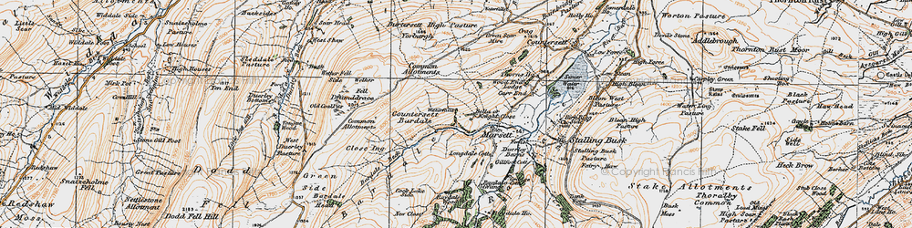 Old map of Knight Close in 1925