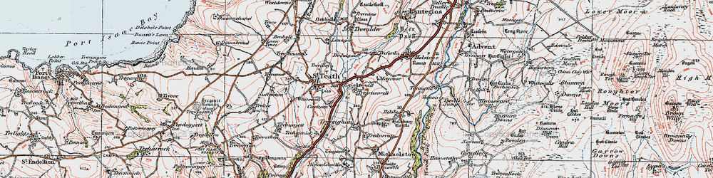 Old map of Knightsmill in 1919