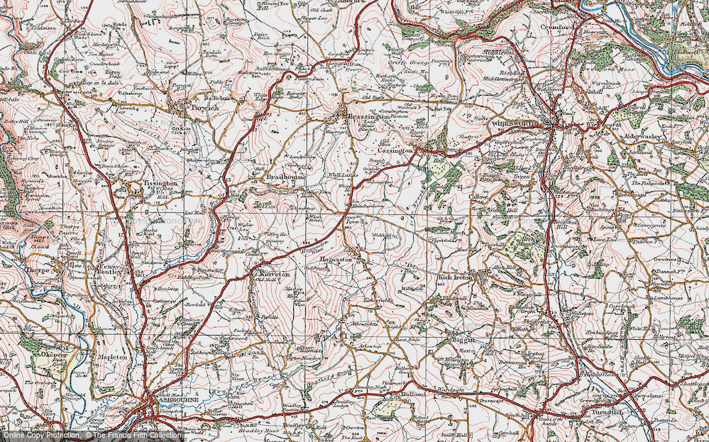 Old Map of Knockerdown, 1921 in 1921