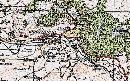 Old map of Whitefield Edge in 1925