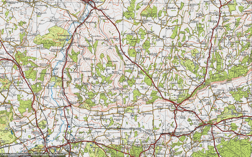Old Map of Knockmill, 1920 in 1920