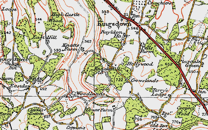 Old map of Knockmill in 1920