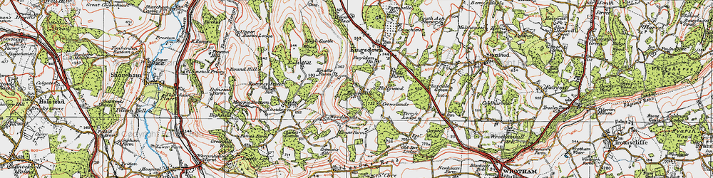 Old map of Knockmill in 1920