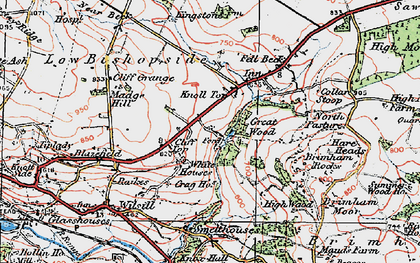 Old map of Braithwaite Sike in 1925