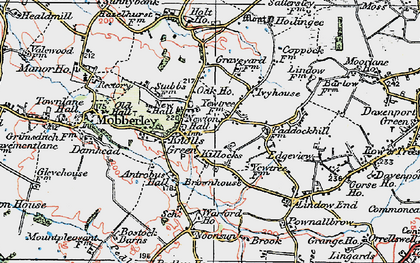 Old map of Knolls Green in 1923