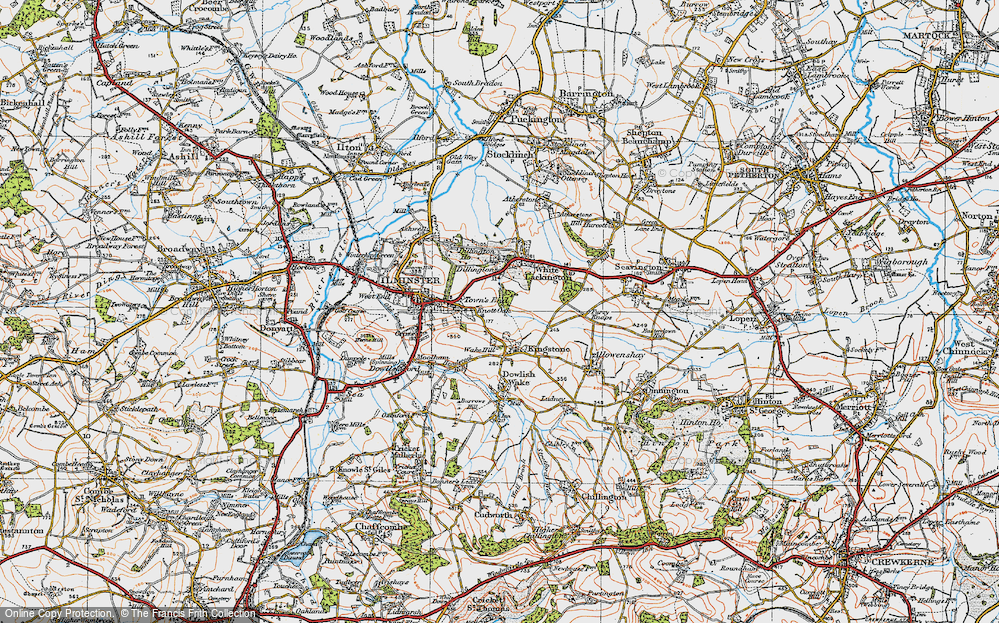 Old Map of Knott Oak, 1919 in 1919