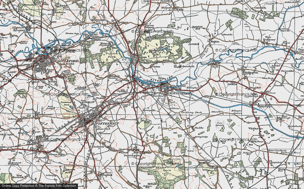Old Map of Knottingley, 1924 in 1924
